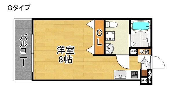 岸里駅 徒歩10分 3階の物件間取画像